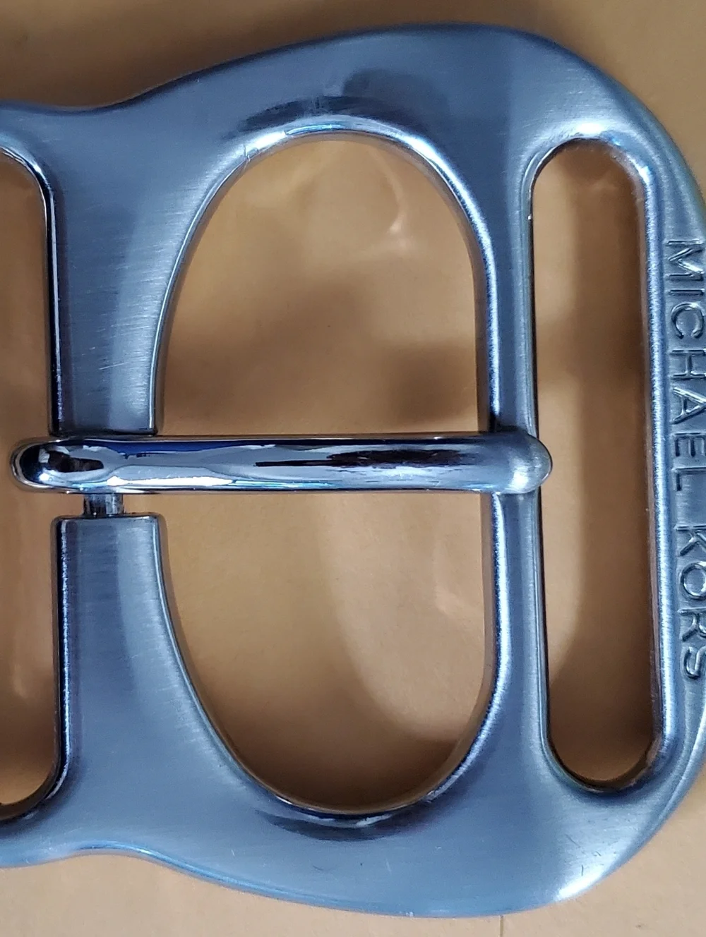 Michael Kors Large Brushed Brass Belt Buckle
